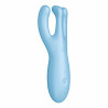 Satisfyer Stimulateur de clitoris connecté Threesome 4 14cm Tiurquoise